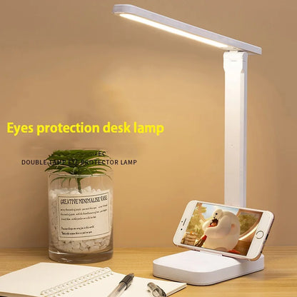 Folding table lamp eye protection