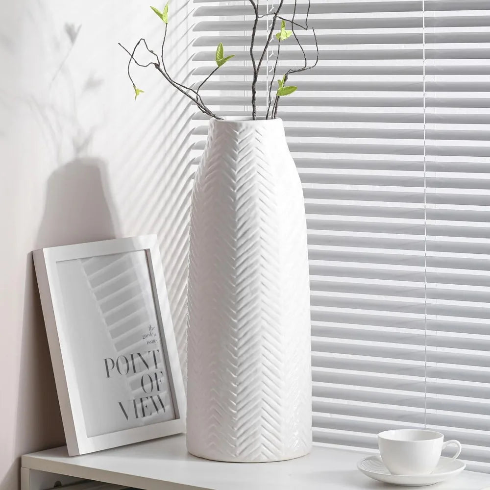 Tall Vases for Living Room/Bookshelf Vase