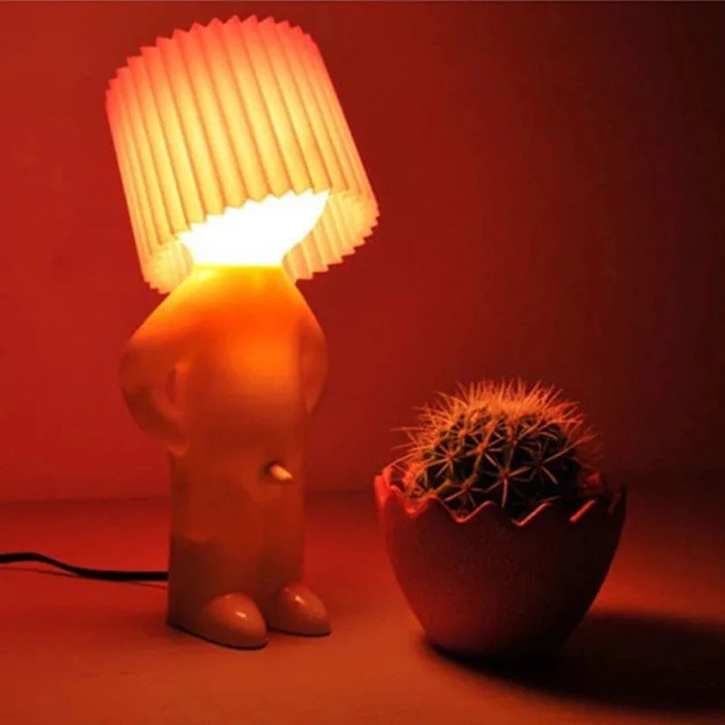 Mr.P A Little Shy Man Creative Lamp