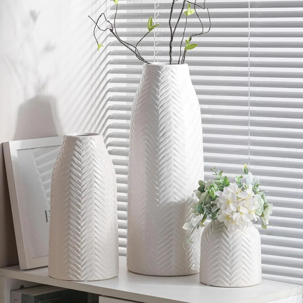 Tall Vases for Living Room/Bookshelf Vase