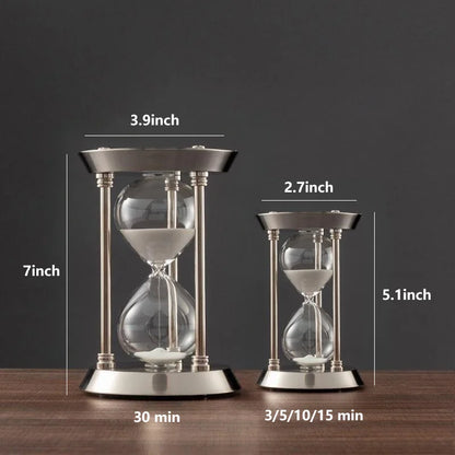 European Retro Metal Hourglass Timer