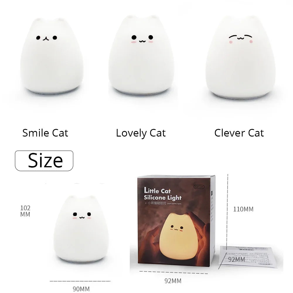 Led lights Cartoon Silicone Lamp