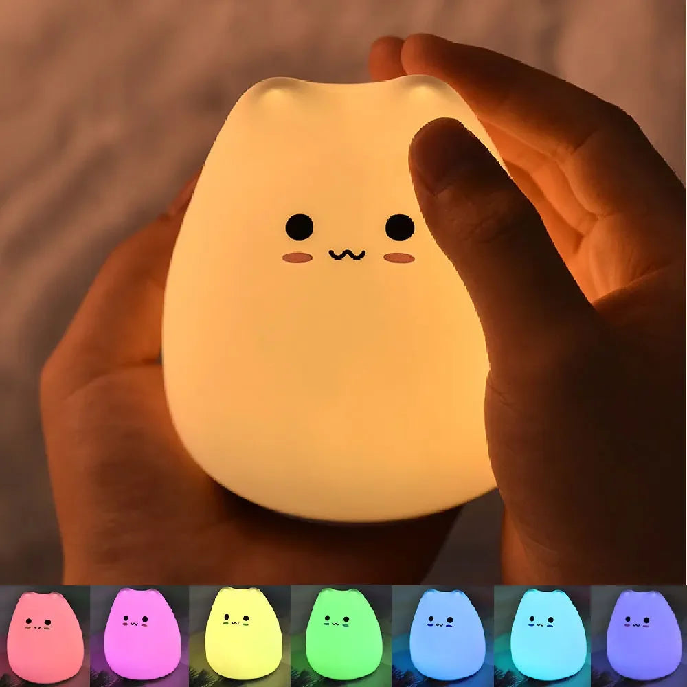 Led lights Cartoon Silicone Lamp